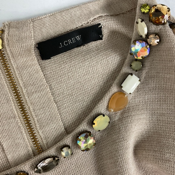 J. Crew Merino Jeweled Crew Neck Sweater - Picture 7 of 9